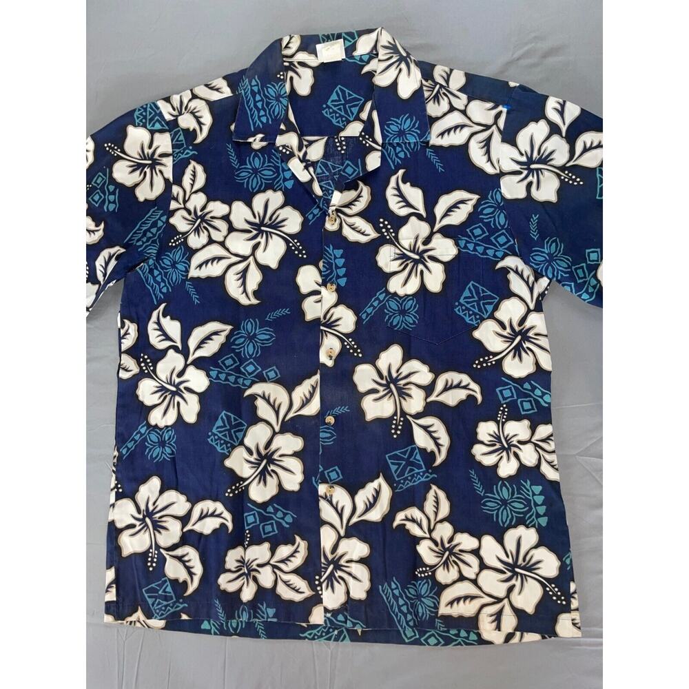 Aloha Republic Vintage USA Made Short Sleeve Hawaiian Shirt. Men's XL, EUC!!